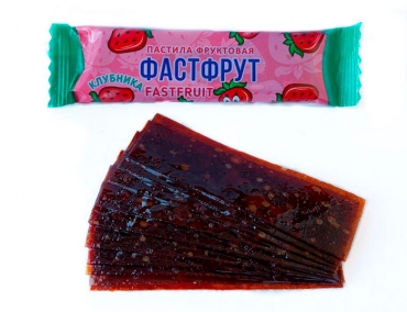 ПАСТИЛА ФРУКТОВАЯ FASTFRUIT (ФАСТФРУТ) КЛУБНИКА