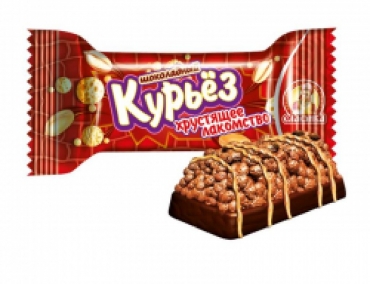 Конфеты курьёз шоколадное хрустящее лакомство