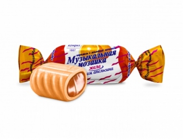 Музыкальная мозаика желе со вкусом апельсина