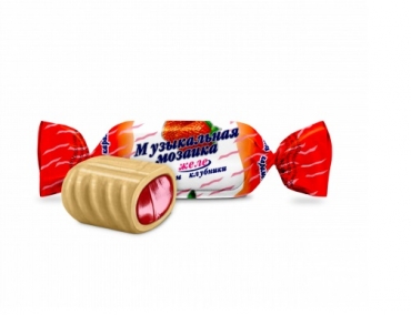 Музыкальная мозаика желе со вкусом клубники